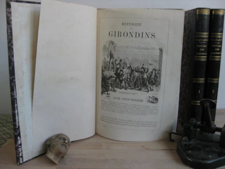 Histoire des Girondins. Édition illustrée, 3 tomes complet.