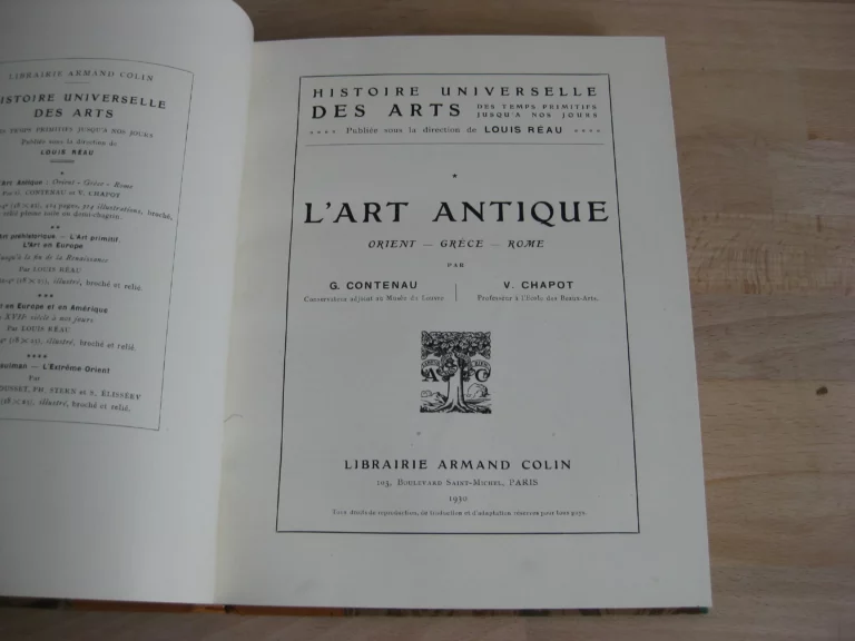 L’art antique. Orient – Grèce – Rome