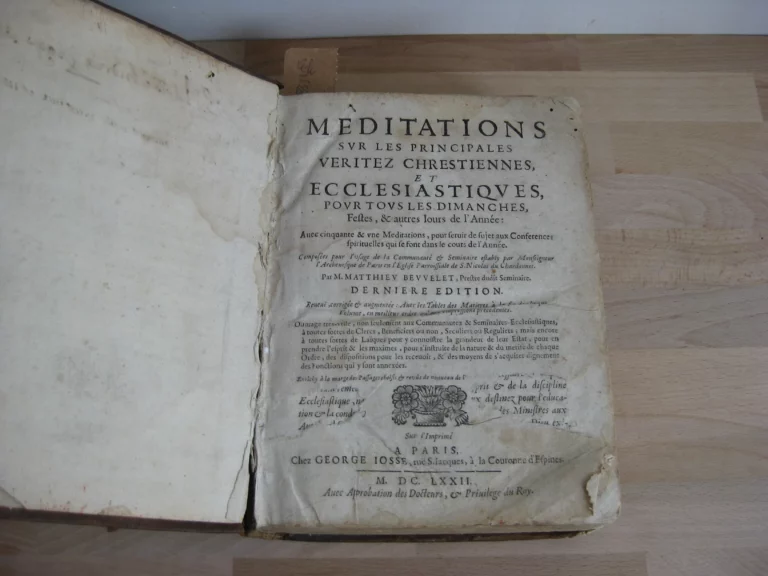 Méditations sur les principales veritez chrestiennes et ecclesiastiques Méditations sur les principales veritez chrestiennes et ecclesiastiques