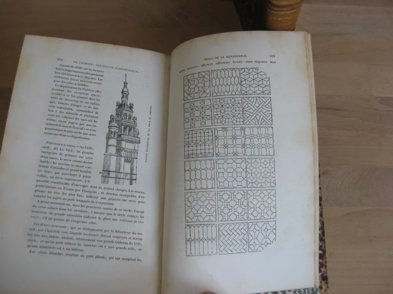 Abécédaire ou rudiment d’archéologie 2 tomes, M. de Caumont