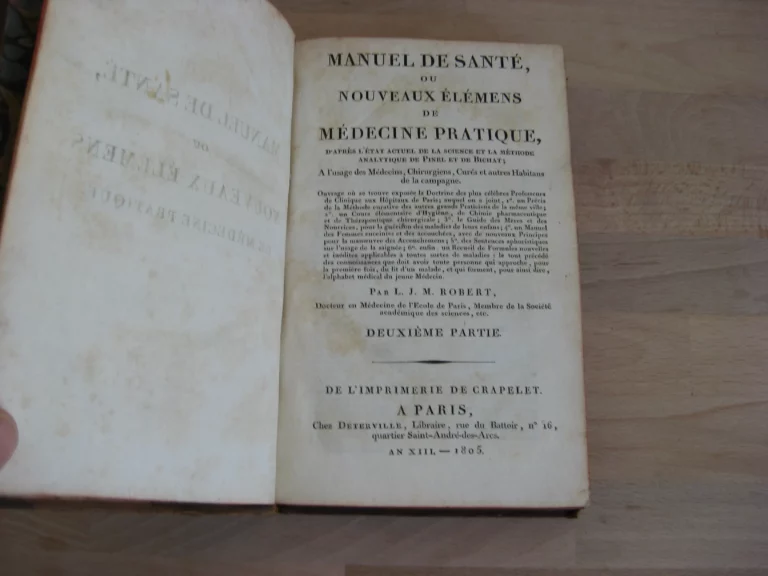 Anthelme Richerand - Nosographie chirurgicale - 1808 Anthelme Richerand - Nosographie chirurgicale - 1808