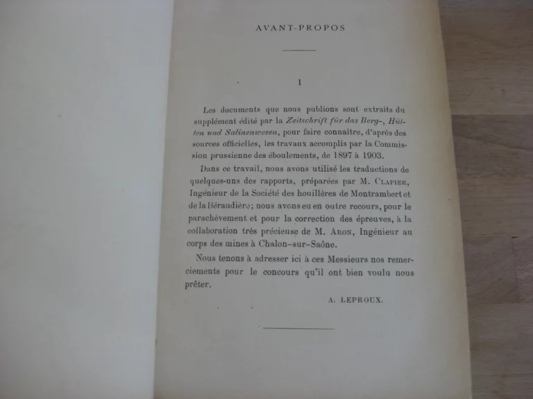 Compte-rendu des Travaux de la Commission prussienne des éboulements Compte-rendu des Travaux de la Commission prussienne des éboulements