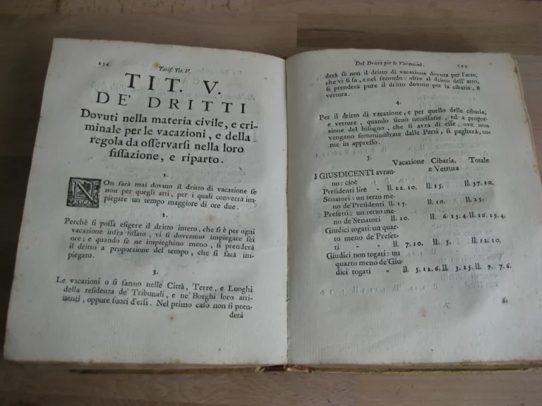Edito di S.M. riguardante alcune dichiarazioni Sopra le Generali Costitutioni e Contenente la Tariffa degli Emolument