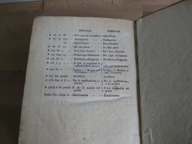 Edito di S.M. riguardante alcune dichiarazioni Sopra le Generali Costitutioni e Contenente la Tariffa degli Emolument