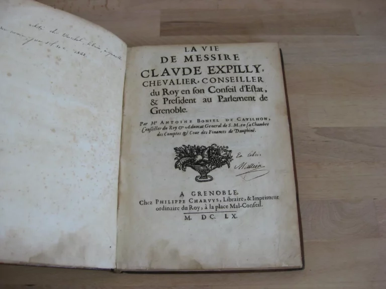 La Vie de Messire Claude Expilly La Vie de Messire Claude Expilly