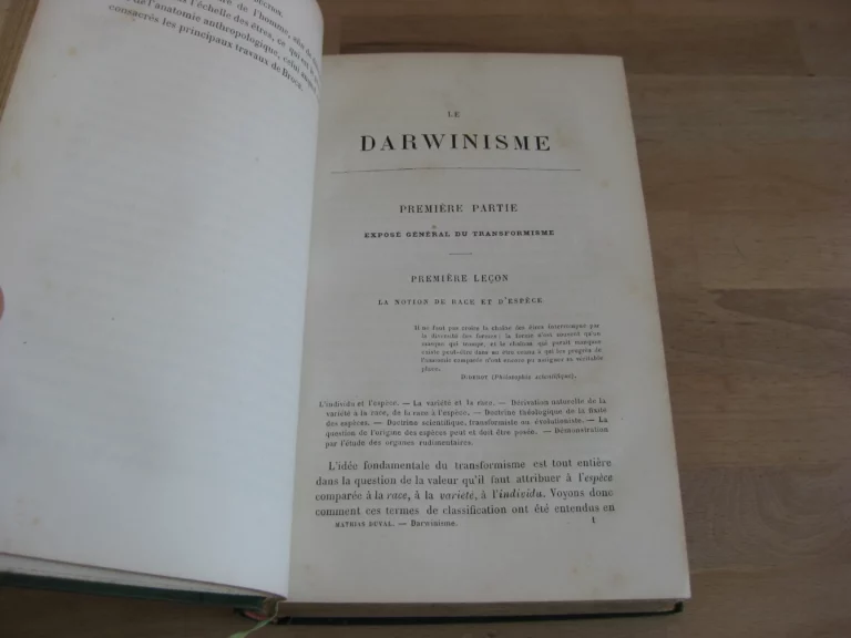 Le darwinisme. Leçons professées à l’école d’anthropologie Le darwinisme. Leçons professées à l’école d’anthropologie