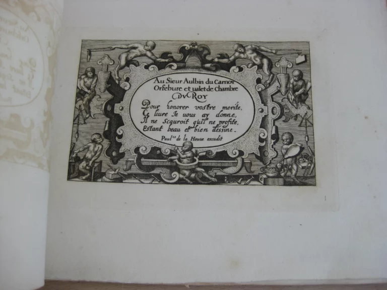 Le livre de bijouterie de René Boyvin, d’Angers Le livre de bijouterie de René Boyvin, d’Angers