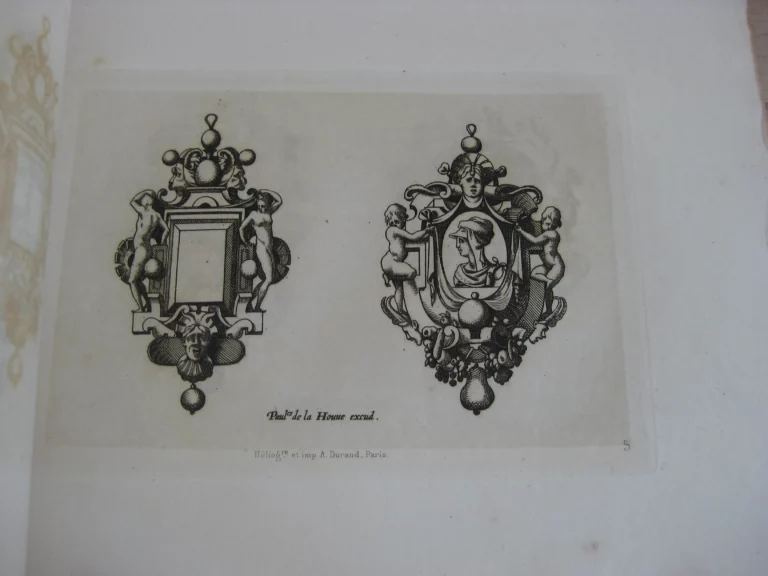 Le livre de bijouterie de René Boyvin, d’Angers Le livre de bijouterie de René Boyvin, d’Angers