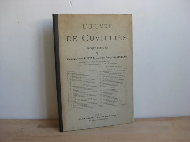 L’œuvre de De Cuvilliès. époque Louis XV. Nouveau livre de plafonds inventé par François de Cuvilliès.