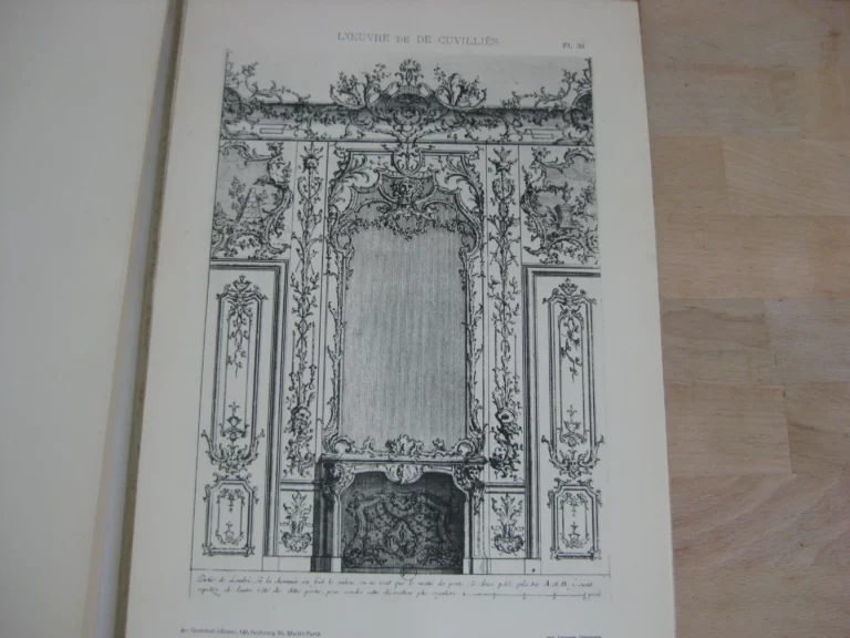 L’œuvre de De Cuvilliès. époque Louis XV. Nouveau livre de plafonds inventé par François de Cuvilliès.
