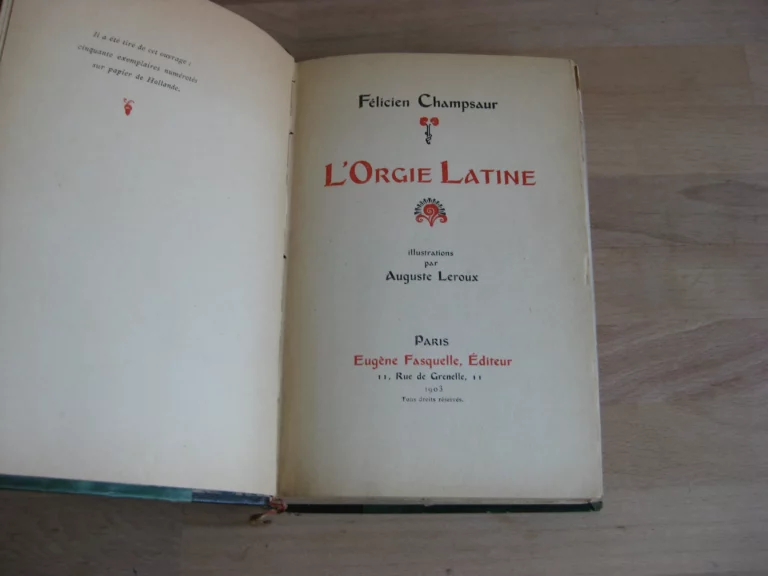 L’orgie latine - Félicien Champsaur L’orgie latine - Félicien Champsaur