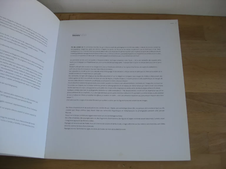 Mimmo Jodice. Silenzio. Exposition Cannes Musée de la mer, 2002