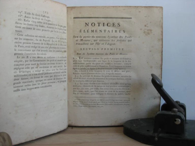 Notices élémentaires sur le nouveau système des poids et mesures, en ce qui concerne l’orfévrerie Notices élémentaires sur le nouveau système des poids et mesures, en ce qui concerne l’orfévrerie