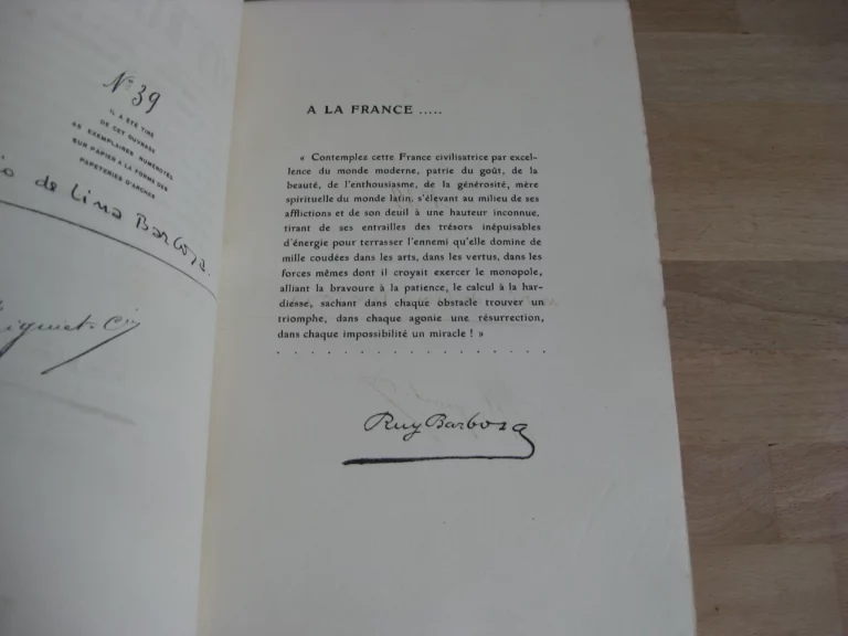 Pages choisies de Ruy Barbosa. Écrivain, orateur, homme d’état brésilien