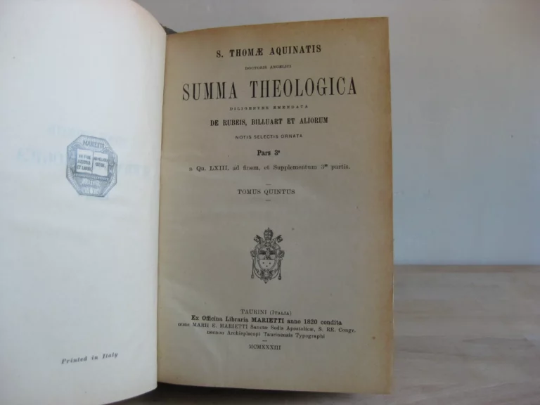 Summa theologica - S. Thomae Aquinatis