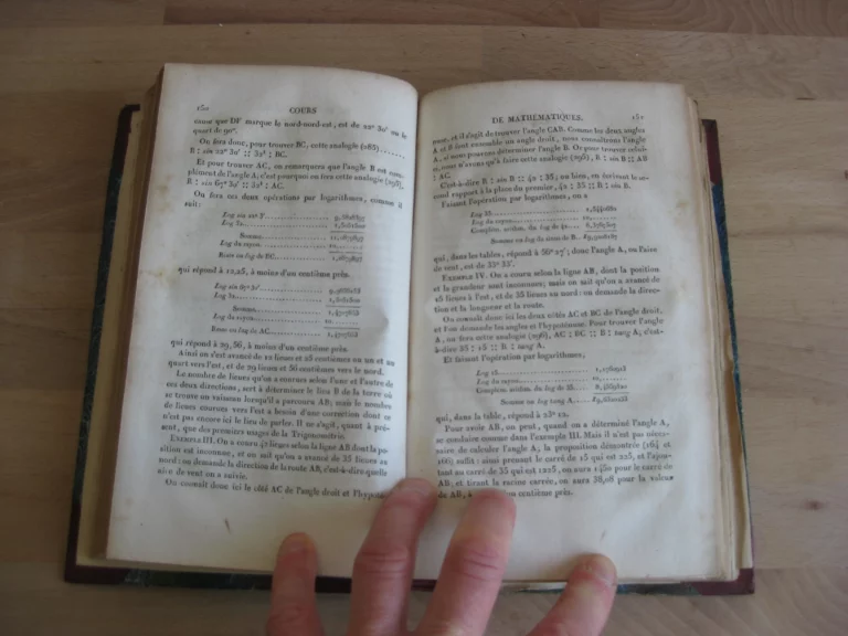 Cours de Mathématiques à l'usage de la Marine et de l'Artillerie, seconde partie Cours de Mathématiques à l'usage de la Marine et de l'Artillerie, seconde partie