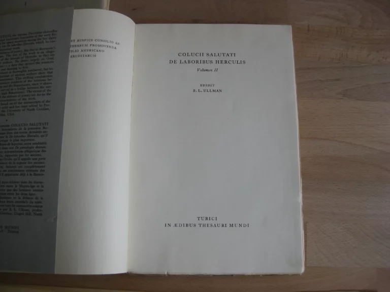 De laboribus Herculis, 2 tomes, complet. - Colucio Salutati De laboribus Herculis, 2 tomes, complet. - Colucio Salutati