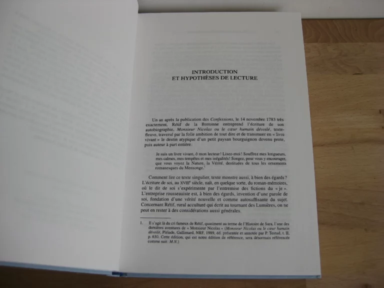 Filiation, origine, fantasme : Les voies de l'individuation dans Monsieur Nicolas ou le cœur humain dévoilé de Rétif de la Bretonne Filiation, origine, fantasme : Les voies de l'individuation dans Monsieur Nicolas ou le cœur humain dévoilé de Rétif de la Bretonne