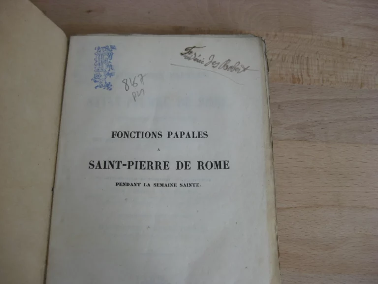 Fonctions papales à Saint-Pierre de Rome pendant la semaine sainte