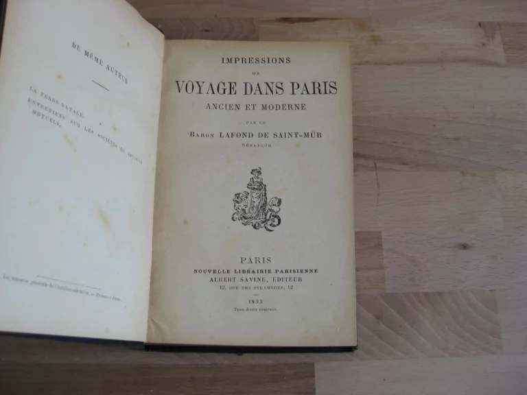 Impressions de voyage dans Paris ancien et moderne Impressions de voyage dans Paris ancien et moderne