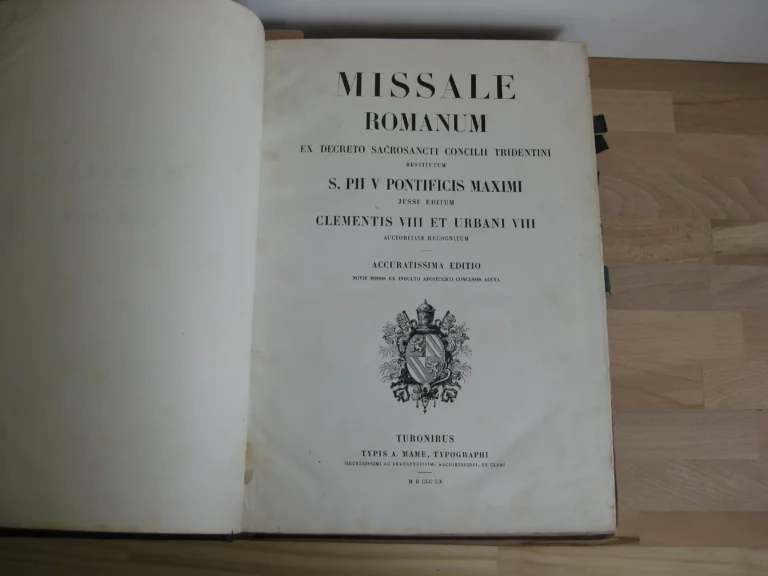 Missale romanum ex decreto sacrosancti concilii tridentini restitutum