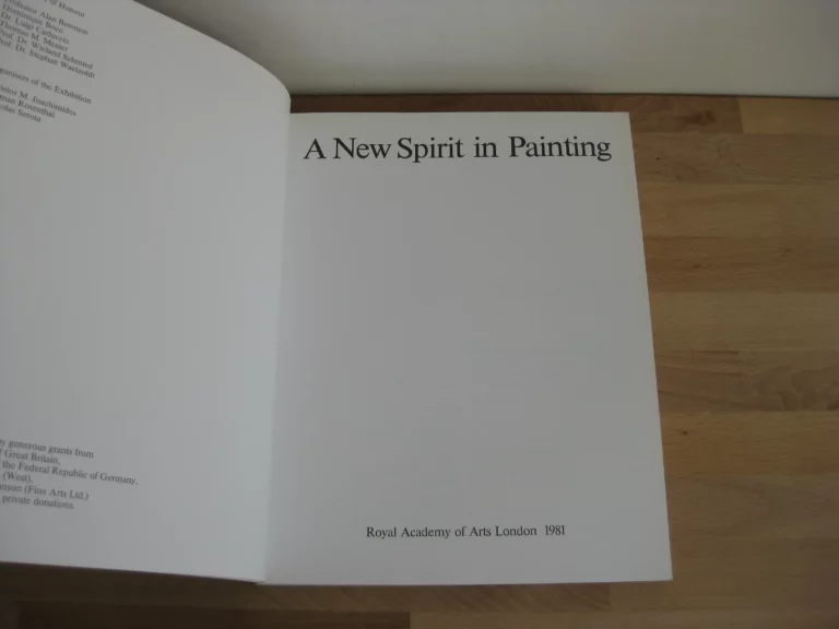 New Spirit in Painting - A. Bowness, M. Joachimides New Spirit in Painting - A. Bowness, M. Joachimides