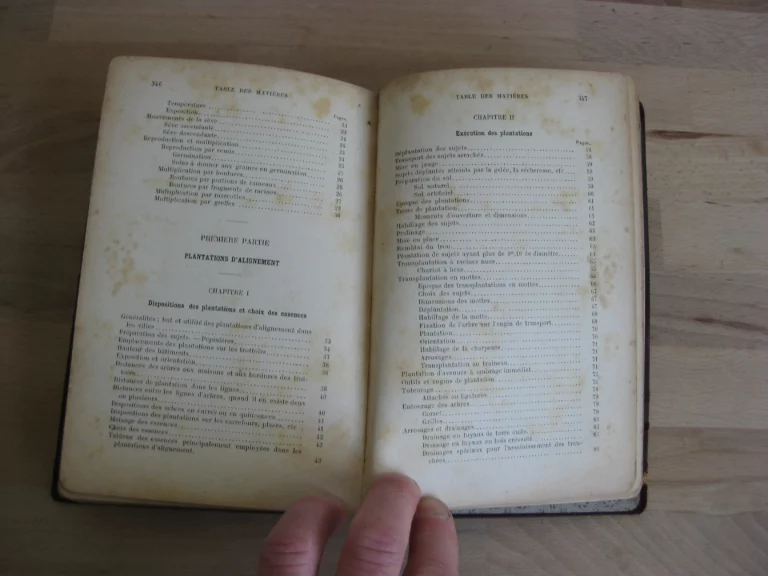 Plantations d'alignement, promenades, parcs et jardins publics Plantations d'alignement, promenades, parcs et jardins publics