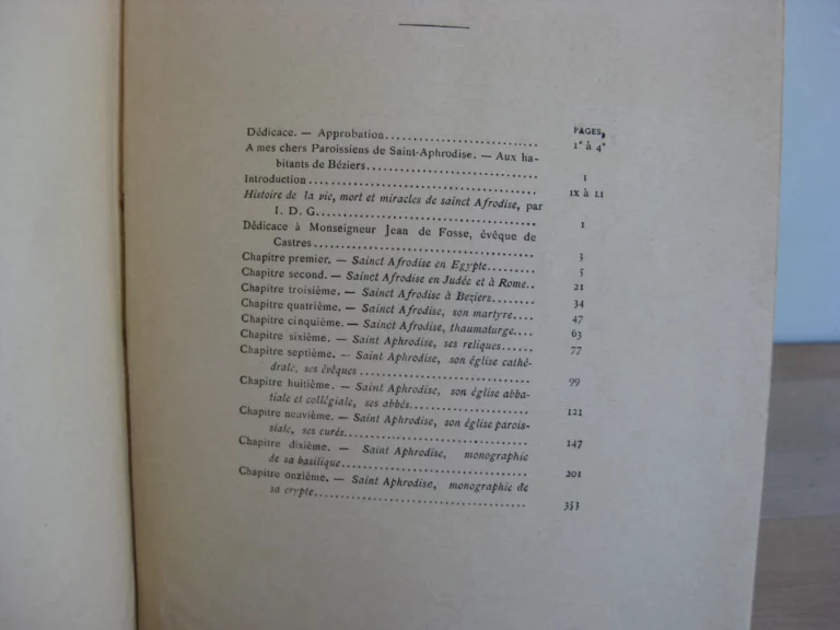 Saint Aphrodise Apôtre de Béziers et son église à travers les âges