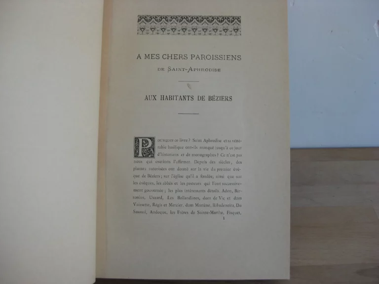 Saint Aphrodise Apôtre de Béziers et son église à travers les âges