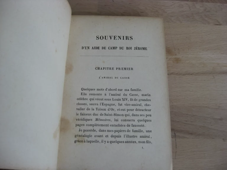 Souvenirs d'un aide-de-camp du roi Jérôme - Baron A. du Casse