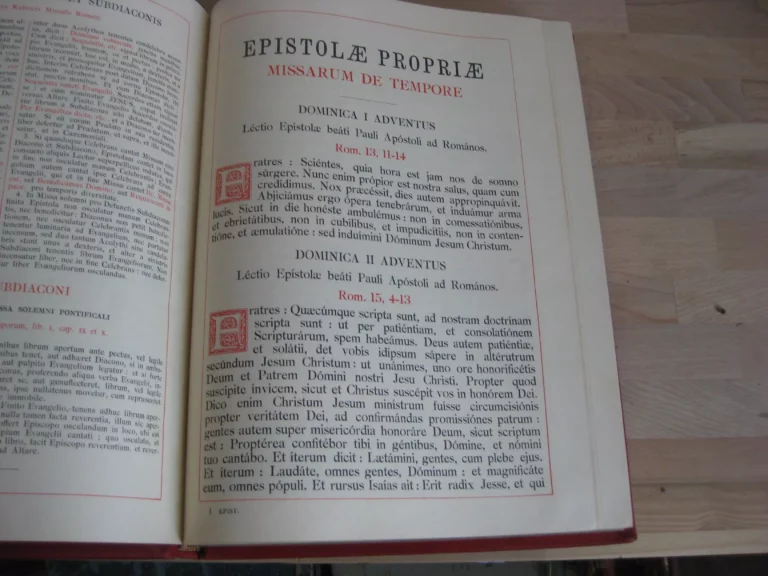Epistolae et Evangelia Totius Anni. Juxta Typicam editionemMissalis Romani