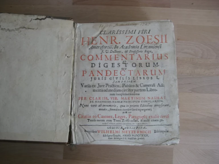 Henr. Zoesii - Commentarius Ad Digestorum Seu Pandectarum Henr. Zoesii - Commentarius Ad Digestorum Seu Pandectarum