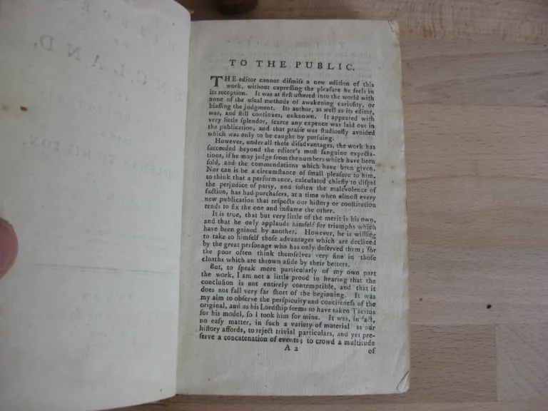 A History of England, in a Series of Letters from a Nobleman to his Son. Two Volumes