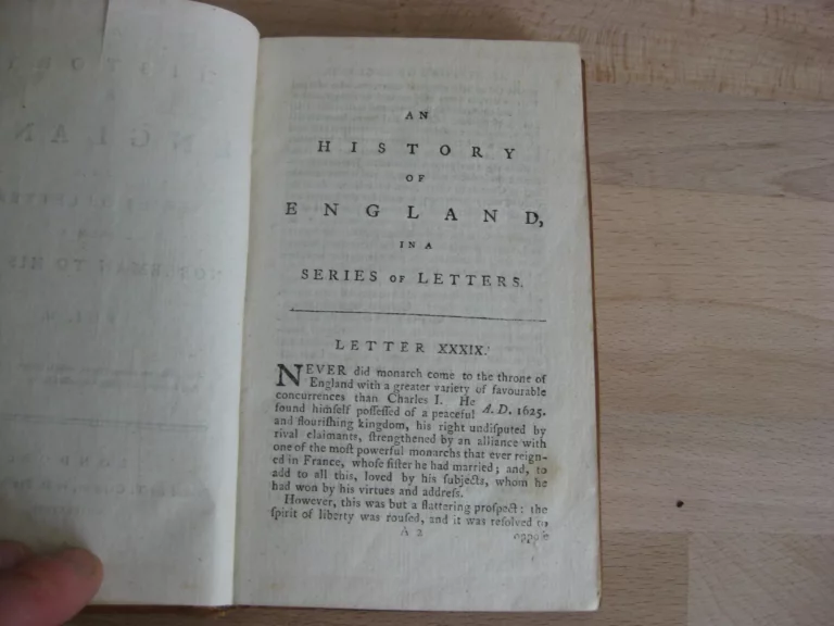 A History of England, in a Series of Letters from a Nobleman to his Son. Two Volumes