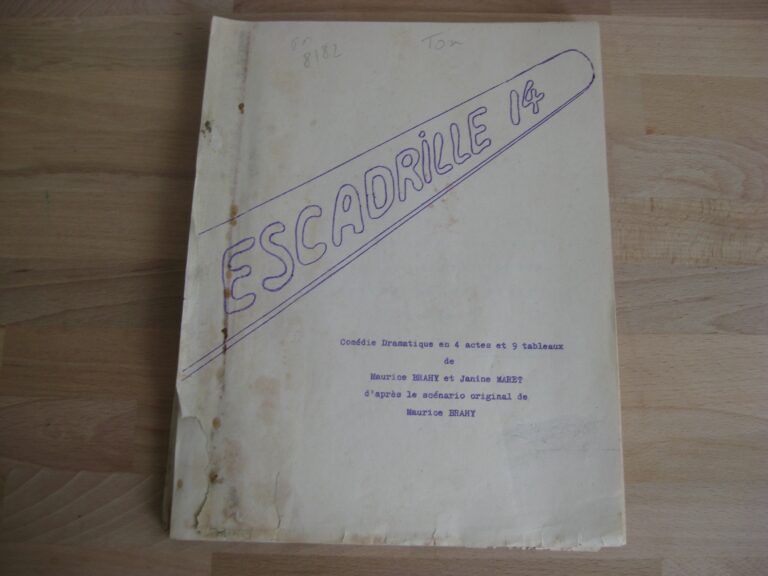 Escadrille 14. Comédie dramatique en 4 actes et 9 tableaux