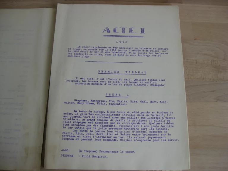 Escadrille 14. Comédie dramatique en 4 actes et 9 tableaux