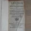 Examen du matérialisme ou réfutation du système de la nature, 2 tomes complet Examen du matérialisme ou réfutation du système de la nature, 2 tomes complet