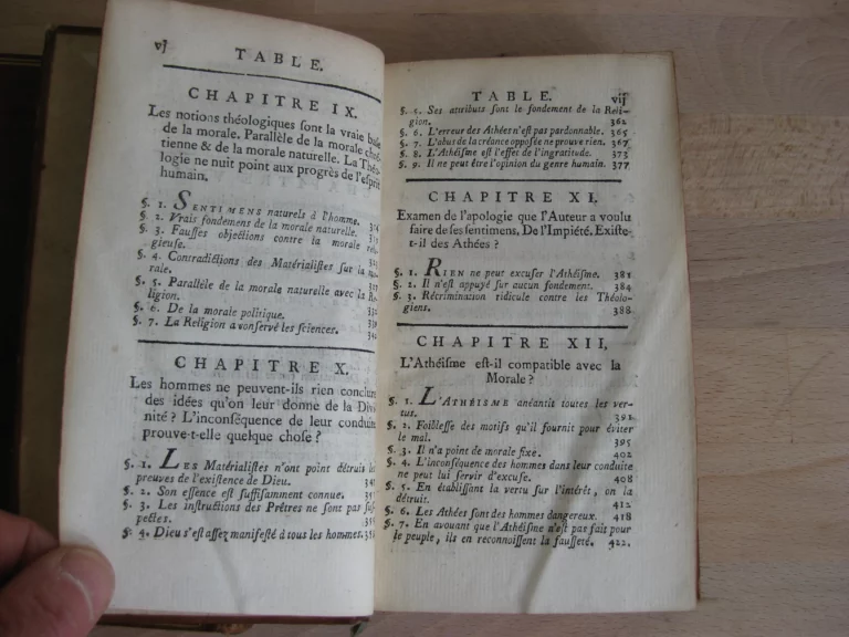 Examen du matérialisme ou réfutation du système de la nature, 2 tomes complet Examen du matérialisme ou réfutation du système de la nature, 2 tomes complet