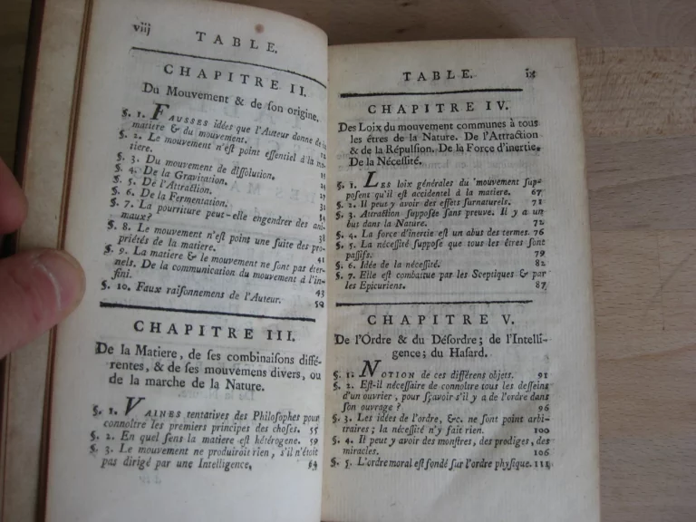 Examen du matérialisme ou réfutation du système de la nature, 2 tomes complet Examen du matérialisme ou réfutation du système de la nature, 2 tomes complet
