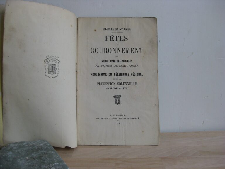 Fêtes du couronnement de Notre-Dame-des-miracles, patronne de Saint-Omer.
