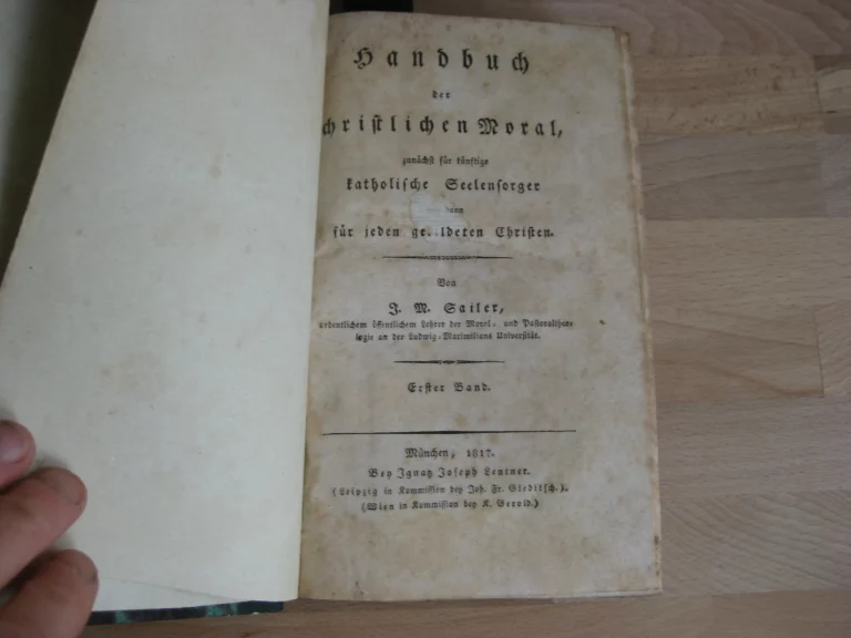 Handbuch der chirstlischen moral I et III - Johann Michael Sailer Handbuch der chirstlischen moral I et III - Johann Michael Sailer