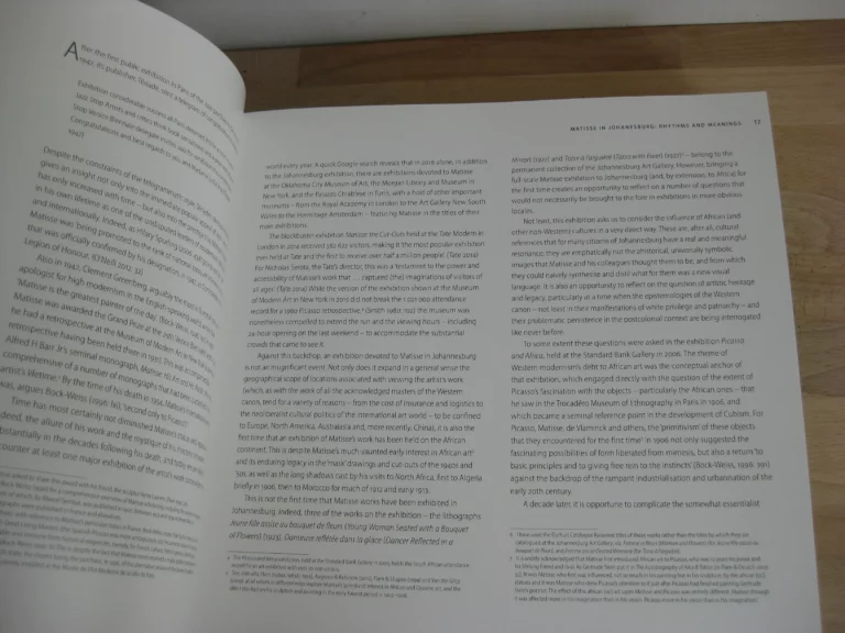 Henry Matisse. Rhythm and Meaning. catalogue, Johannesburg, 2016