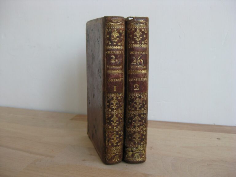 Les confessions, Livres I à VI, 2 volumes - Rousseau