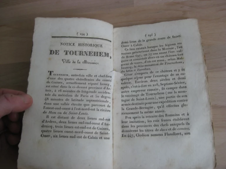 Notice historique de Saint-Omer. Suivie de celles de Therouane et de Tournehem
