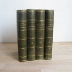 Œuvres complètes de Plutarque. La vie des hommes illustres, 4 tomes, complet