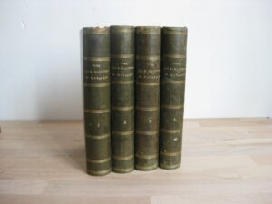 Œuvres complètes de Plutarque. La vie des hommes illustres, 4 tomes, complet