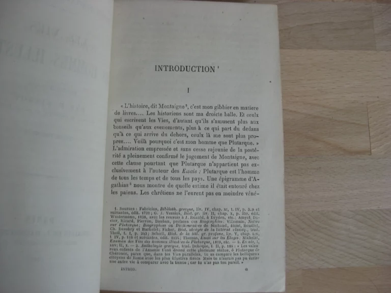 Œuvres complètes de Plutarque. La vie des hommes illustres, 4 tomes, complet Œuvres complètes de Plutarque. La vie des hommes illustres, 4 tomes, complet
