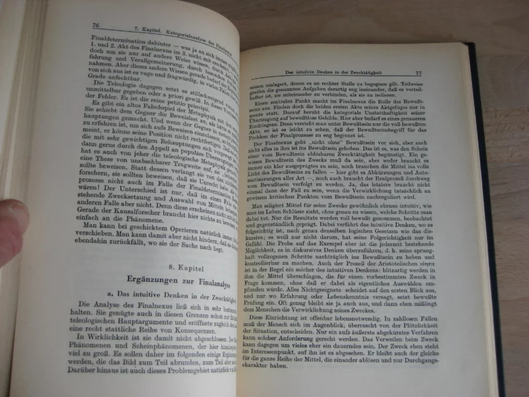 Teleologisches Denken - Nicolai Hartmann