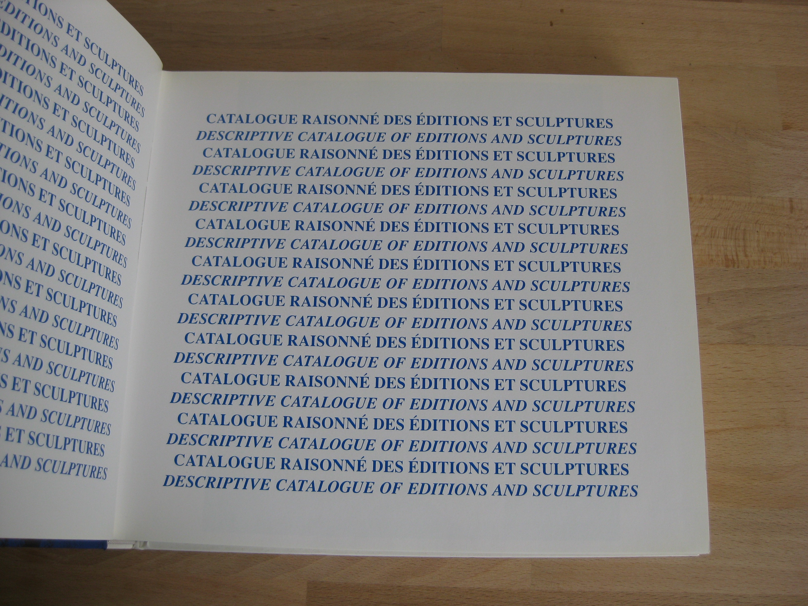 Yves Klein. Catalogue raisonné des éditions et sculptures