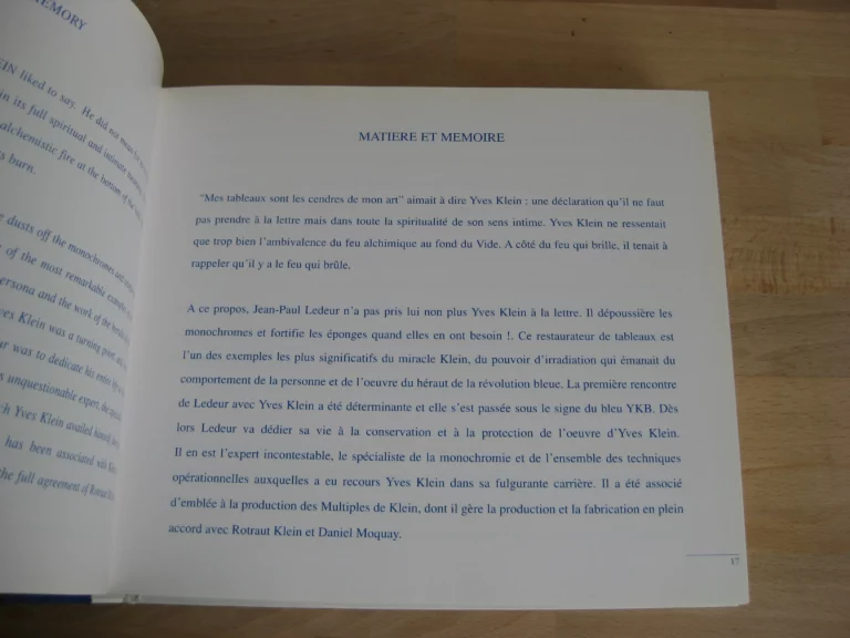 Yves Klein. Catalogue raisonné des éditions et sculptures
